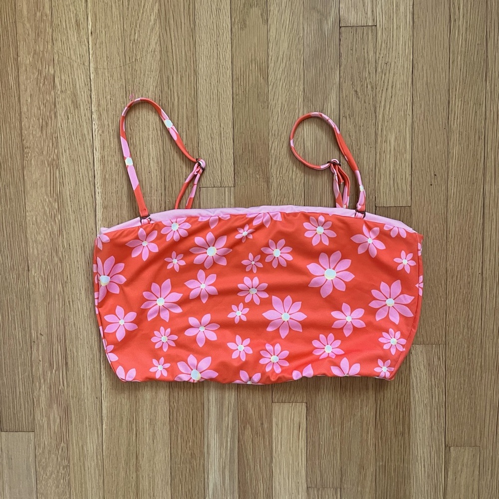 Billabong x Wrangler Out West Dreamin Tube Swim Top, Reversable in Fireside